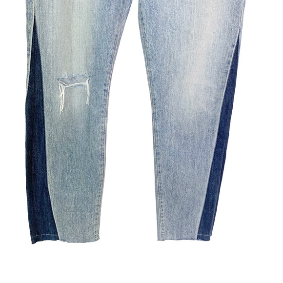 CITIZENS OF HUMANITY Jeans Liya High Rise Classic Crop Side Color block 27 - Picture 12 of 13